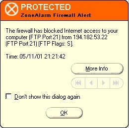 Intrusion via FTP