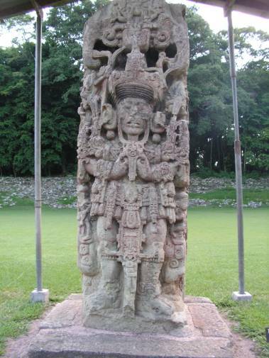 Stelle dans le site de Copan.